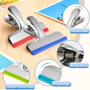 Confezione da 12 Clip per Sacchetti Ermetici in Acciaio Inox, 3 Misure, 5 Pollici, Rivestite in Silicone, Senza Bordi Affilati - Product Image 4