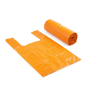 Color <b>Clear</b> Disposable Plastic HDPE/LDPE T-shirt Shopping <b>Polythene</b> Handling <b>Bag</b> for Supermarket Grocery - Product Image 2
