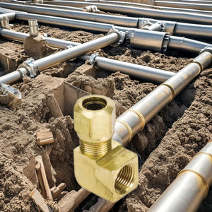 DOT1470 nouveau connecteur d'angle enfichable en laiton avec tête hexagonale Surface lisse personnalisable tuyau en Nylon usiné CNC pour frein à air - Product Image 2