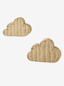 Adorable y maravilloso para la habitación de bebés y niños, perfecto para organizar suministros, cesta decorativa de pared con forma de nube de papel. - Product Image 2