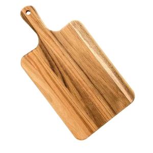 Planche à découper élégante et durable en bois d'acacia pour fruits, légumes et aliments, taille, forme et couleur personnalisables - Product Image 4