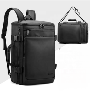 Mochila Moderna Negra Convertible para Viajes y Portátil, Resistente al Agua, Bolsa de Lona para Negocios, Mochilas Deportivas Casuales - Product Image 5