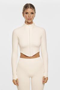 Veste de sport/yoga haute extensibilité pour femme, automne/hiver, avec col montant et fermeture éclair, idéale pour l'entraînement et le fitness – Collection automne - Product Image 5