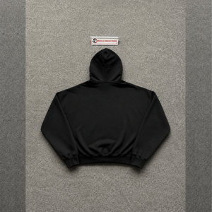 EVERYDAY STREETWEAR BLACK OVERSIZED ZIP UP HOODIE WITH UTILITY POCKETS MODERN With Multiple Pockets And Sleeve Zippers Casual St - Product Image 6