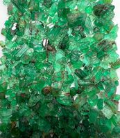 Lot de cristaux d'émeraude verte naturelle, pierres précieuses brutes de qualité supérieure, certifiées IGI, traitées thermiquement, 3 mm, haute qualité, effet chromatique, pour bijoux