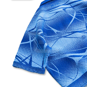 Camiseta de manga corta azul personalizada con estampado, fabricación de ropa OEM/ODM, venta al por mayor con descuento, camiseta en oferta. - Product Image 4