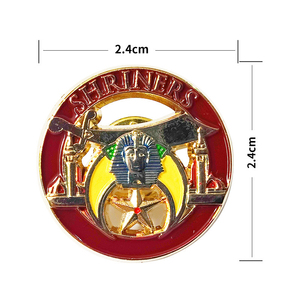Ancient Accepted Scottish Rite Gold-Plated Enamel Pin Metal Badge Masonic Cast Technique Patriotism Style Art Collectable - Product Image 6