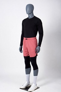 New Arrival Awrah Covering <b>Shorts</b> for Muslim Men Double Layer Swimwear Knee Length High Waist Inner <b>Compression</b> Activewear <b>Short</b> - Product Image 5