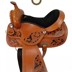 Selle artisanale en cuir véritable léger de qualité supérieure Performance Gear Western Barrel Racing and Horse Shows - Product Image 1