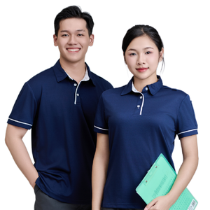 เสื้อถักกระดุมหน้า แขนสั้น ผ้าฝ้าย 60% โพลีเอสเตอร์ 40% ดูแลง่าย ไม่ยับ คอปกสีพื้น/ตัดกัน ผลิตในเวียดนาม สำหรับผู้ชาย - Product Image 2