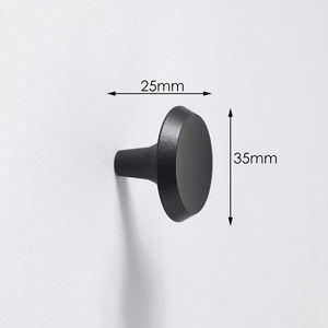 Minimalist Round Solid <b>Brass</b> Cabinet <b>Knob</b> Brushed Gold Finish Modern Drawer Pull for Kitchen Cabinets Wardrobes Dressers - Product Image 4