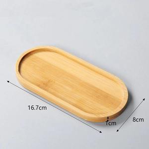Bandeja de Servir de Bambú, Plato de Servir de Madera Hecho a Mano, Bandeja Decorativa para Alimentos para el Hogar, Hotel, Restaurante - Product Image 4
