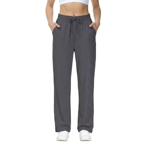 <span class=keywords><strong>Pantaloni</strong></span> da Uomo <span class=keywords><strong>Grigio</strong></span> <span class=keywords><strong>Scuro</strong></span> con Elastico in Vita e Coulisse, Tasche Laterali, Casual, in Maglia di Peso Medio, per l'Autunno - Product Image 6