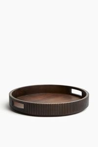 Bandeja de Servir Multifuncional de Bambú Ecológico con Diseño Art Deco y Patrón de Plantas para Bodas - Product Image 2