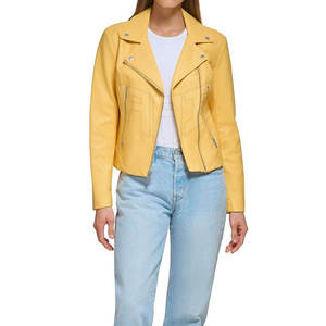 Chaqueta de Cuero Ajustada para Mujer, Estilo Moderno, Uso Diario, Diseño Moderno, Prenda Exterior Ligera - Product Image 2