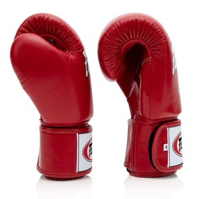 Guantes de Boxeo Fairtex, Guantes de Boxeo Personalizados de Cuero Vacuno Genuino para Entrenamiento y Sparring - Rojo - Product Image 3