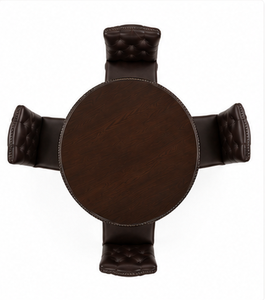 Ensemble table et chaises en bois de luxe OEM ODM pour un intérieur élégant et des moments de rassemblement familiaux confortables, fournisseur indien - Product Image 5