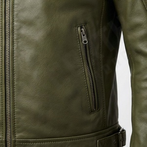 Chaquetas de cuero para motociclistas NAI-0444A, estilo motociclista, ropa de moda para hombre, artículo de venta al por mayor con color personalizado. - Product Image 5