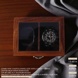 Organizador de Relojes de Madera de Lujo, Caja de Regalo de Madera para Relojes con Marca Personalizada por AYAANS - Product Image 6