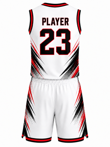Ensemble d'uniformes pour équipe de basketball professionnelle, maillot léger haute performance avec couleurs, logos et noms de joueurs personnalisés - Product Image 2