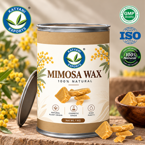 1 KG de Cera Floral de Mimosa para la Fabricación de Cremas, Lociones y Bálsamos, Ingrediente Natural de Acacia Decurrens para Formulación Cosmética - India - Product Image 1