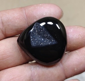 Cabochons en onyx noir de qualité supérieure, pierres précieuses en vrac, formes variées, pour la fabrication de bijoux - Product Image 2