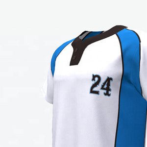 Customized Logo Sportswear Baseball Jersey Two Buttons For Sale <b>Top</b> Manufacture And Supplier Baseball Jersey For Training - Product Image 2