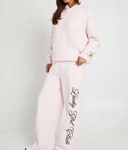 Conjunto Deportivo de Sudadera con Cuello Redondo y Pantalones de Chándal para Mujer, Logotipo Personalizado OEM/ODM, Fabricante de Ropa al por Mayor de Marca Privada - Product Image 1