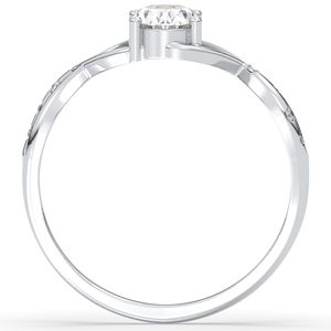 REYES High Quality 925 Sterling Silver Engagement Solitaire Rings Oval Cut 0.78 Carat GRA Certified Moissanite Ring For Women - Product Image 6