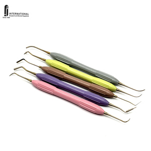 F.J. INTERNATIONAL Offre Spéciale – Kit de 5 Instruments Dentaires Manuels de Restauration de Composite, Classe I, Double Embout, Ergonomiques, en Acier Inoxydable - Product Image 1