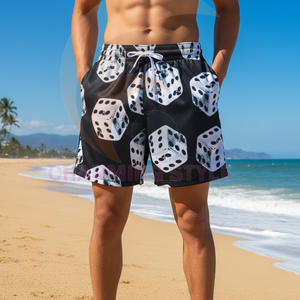 Summer Basketball Beach Board <b>Elastic</b> Waist Shorts Custom Street wear Designer Gym Mesh Sweat Running Men's Mesh Shorts - Product Image 2