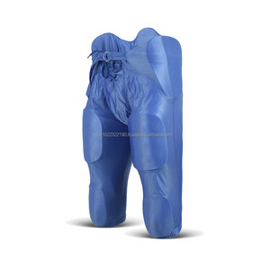 Pantalones de Fútbol Americano de Compresión Estampados al por Mayor, Blancos y Negros, Unisex, para Adultos, con 7 Almohadillas Personalizadas - Product Image 1