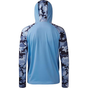 Sudadera con Capucha de Camuflaje Estilo Urbano para Hombre, Mezcla de Algodón y Poliéster, Hombros Caídos Relajados, Capucha con Cordón Ajustable, Bolsillo Canguro - Product Image 2