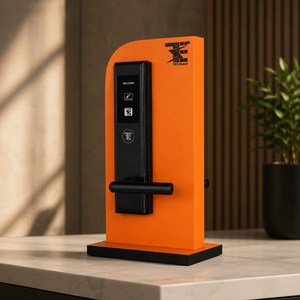 Serrure de porte intelligente en acier inoxydable noir TES 705SSB pour portes en bois, clé électronique RFID, clé mobile pour l'accès - Product Image 2