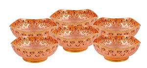 Tazón de Cobre Premium para Servir, Katori Tradicional para Alimentos, Frutos Secos, Dulces - Product Image 4