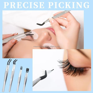 Juego de 4 Pinzas con Revestimiento de PVC de Goma, Pinzas de Punta Recta, Pinzas de Punta Plana de Goma, Pinzas Largas Curvadas para Manualidades, Abalorios y Joyería - Product Image 5