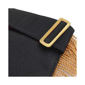 Past High Priest Royal Arch Chapter Apron <b>Red</b> Velvet with Side Tabs Adjustable <b>Belt</b> Custom Material Masonic Regalia Apron - Product Image 5