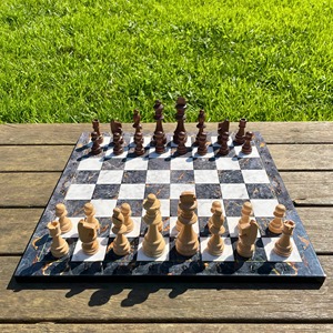 Ensemble d'échecs professionnel de luxe en bois, pièces Staunton artisanales, plateau en bois lesté, coffret cadeau pour adultes et enfants, idéal pour les tournois - Product Image 4