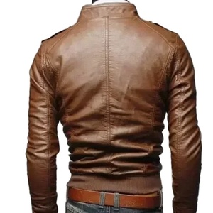 ¡Novedad de 2025! Chaqueta de cuero personalizada de alta calidad para hombre, ropa informal de diseño de alta moda, tela de lona para invierno - Product Image 4
