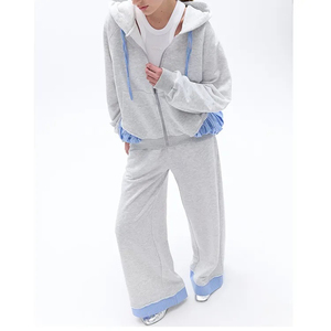 Ensemble de survêtement 2 pièces pour homme, imprimé avec logo personnalisé, style streetwear décontracté, 100% coton respirant et à séchage rapide - Product Image 3