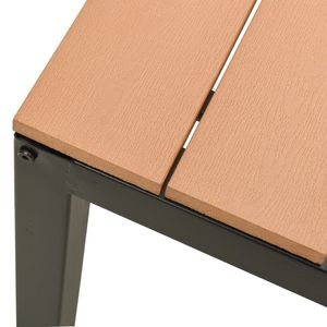 Banco de Jardín Resistente de Tamaño Mediano en Acero Marrón y Negro, Categoría de Productos: Bancos de Patio - Product Image 5