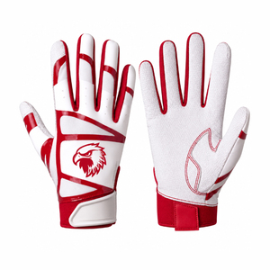 Custom Wholesale High Quality Leather Baseball Batting Gloves Ambidextrous Eco-Friendly Durable Unisex Adult Training Gloves - Product Image 3