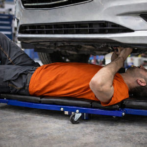 Siège d'atelier convertible 3-en-1 Z Creeper avec roues, capacité 350 lbs, pliable, pour garage automobile GAPGAR033 - Product Image 2