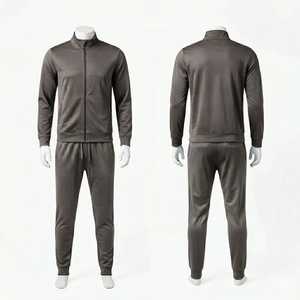 Men's Black Camouflage Tracksuit Set <b>Zip</b> <b>Hooded</b> Jacket Jogger Pants Casual Sportswear Athletic Wear Full Sleeve Regular Fit - Product Image 2