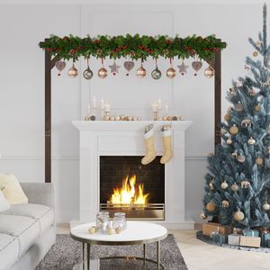 Arco Nuziale in Legno da 2,2 m, Struttura Quadrata per Sfondo, per Cerimonie Interne ed Esterne, Feste, Proposte di Matrimonio, Scenografie e Giardini - Product Image 5