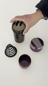 Bouteille en plastique de 600 ml avec infuseur à thé, étanche, écologique, réutilisable pour la salle de sport, le camping, le sport et la voiture - Product Image 2