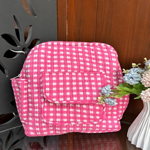Handmade Cotton Quilted <b>Toddler</b> <b>Backpack</b> Large Floral Preschool School Bag Zipper Closure Soft Street Use Gift for Christmas - Product Image 5