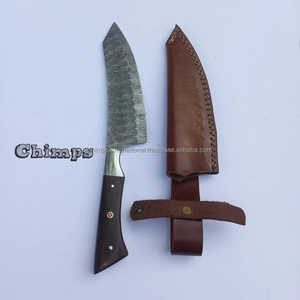 Cuchillo de chef de acero de Damasco de 8 pulgadas con mango de madera, ecológico, marca personalizada, hoja afilada, cuchillo de cocina para carne, rebanador rápido y de alta precisión - Product Image 5