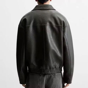 Chaqueta de Cuero Personalizada con Grabado, Chaqueta Varsity Vintage para Hombre, Chaqueta de Cuero Sintético Extra Grande - Product Image 3