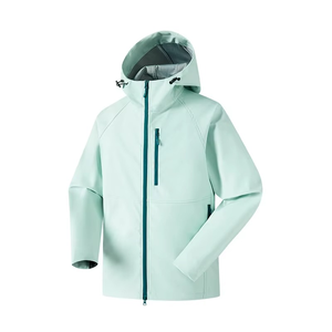 Custom Coated SoftShell Windbreaker Solid Outdoor <b>Jacket</b> <b>Zipper</b> Windproof Breathable Waterproof Recyclable Plus Size Men's - Product Image 2